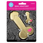 Male Anatomy Cookie Cutter Set 2pc