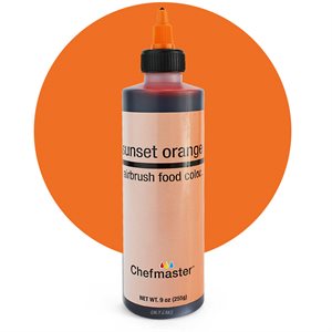 Sunset Orange Airbrush Color 9 Ounce By Chefmaster