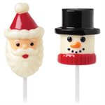 Snowman & Santa Marshmallow Candy Mold 