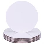 9" Greaseproof Round White Coated Cake Board (Pack of 12)