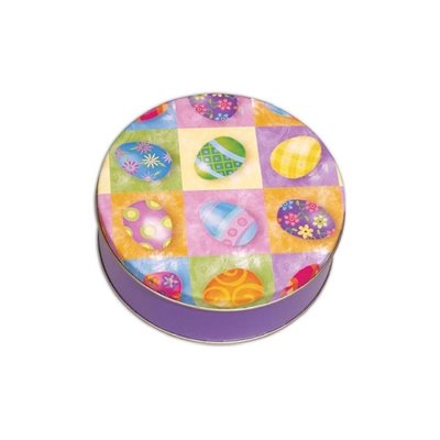 Easter Egg Cookie Tin 6 Inch