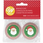 Santa Claus Mini Baking Cups 100ct