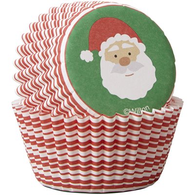 Santa Claus Mini Baking Cups 100ct