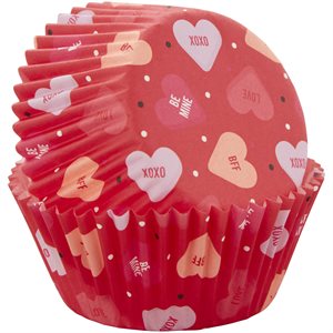 Candy Hearts Standard Baking Cups 75ct