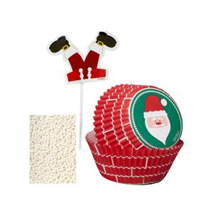 Santa Cupcake Decorating Kit