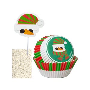 Snowman Cupcake Decorating Kit 