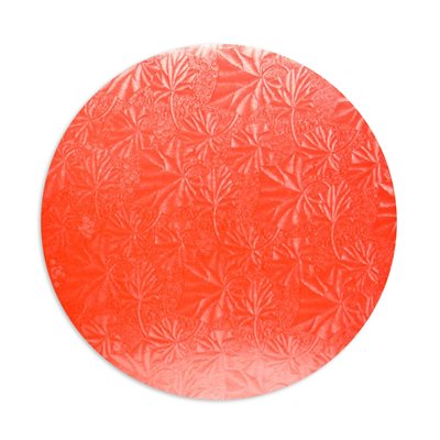 10" Red Round Cake Drum Board, 1 / 2" Thick