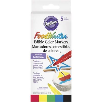 Foodwriter Bold Tip Edible Markers By Wilton
