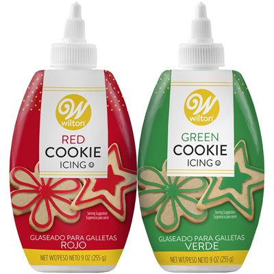 Red / Green Cookie Icing 2pk