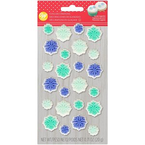 SNOWFLAKE ICING DECORATIONS