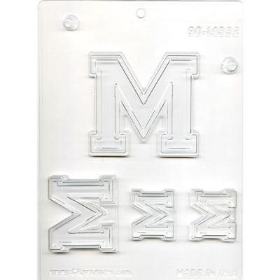 Collegiate Letter M Chocolate Candy Mold