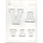 Collegiate Letter V Chocolate Candy Mold