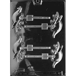 Triceratops Lollipop Chocolate Candy Mold