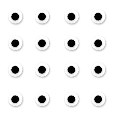 1 / 4" Candy Eyes Icing Decoration - 1000ct