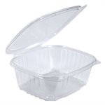 Rectangular Clear Plastic Hinged Container 32 Ounce