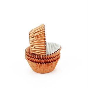 Copper Foil Mini Cupcake Baking Cup Liner 