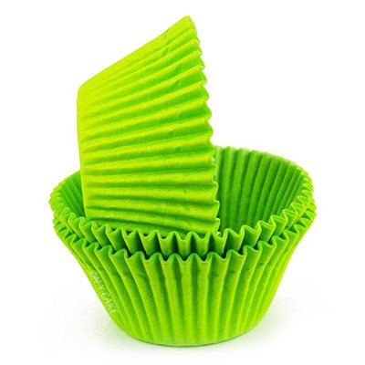 Lime Green Greaseproof Jumbo Cupcake Baking Cup Liner