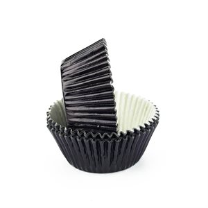 Black Foil Standard Cupcake Baking Cup Liner