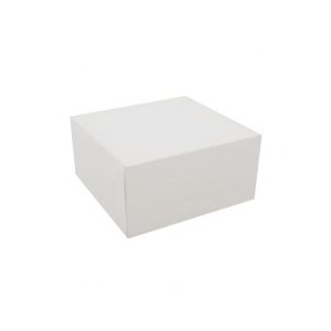 10 X 10 X 5 Inch White Cake Box 
