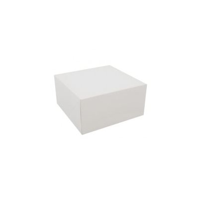 6 X 6 X 4 Inch White Cake Box 