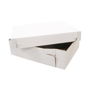 14 x 14 x 6 Inch Corrugated White Cake Box 