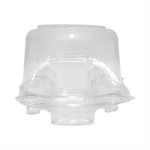 Individual Standard Cupcake & Muffin Dome Hinged Container - Pack of 10