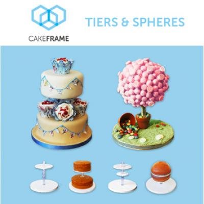 3D DIY Cake Frame Tiers Sphere Kit Gravity Defying Cake Pipe Structure Stand DB