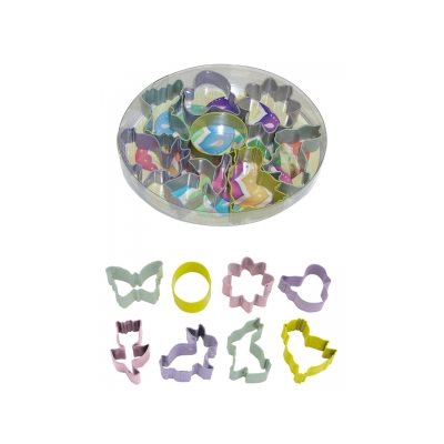 Mini Easter Cookie Cutter Set Poly Resin 8 Pcs.