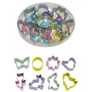 Mini Easter Cookie Cutter Set Poly Resin 8 Pcs.