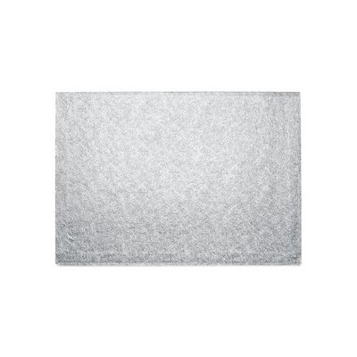 10 X 14 Inch Rectangle Silver Cake Board 1 / 2 Inch Thick