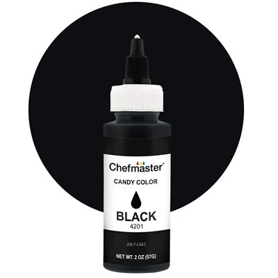 Black Liquid Candy Color - 2 ounce By Chefmaster