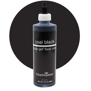 Coal Black Liqua-Gel Color -10.5 ounce By Chefmaster