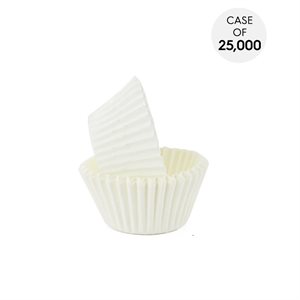 White Glassine Candy Cups - Case of 25,000