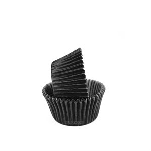 Black Mini Cupcake Baking Cup Liner -Pack of 60