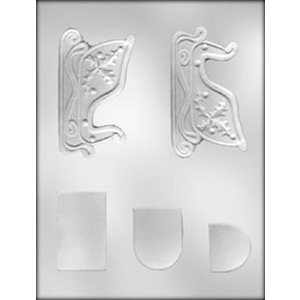 3D Sleigh Chocolate Candy Mold 4 1 / 4 Inch