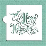Happy Halloween Lettering Cookie Stencil