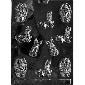 Easter Assortment with Cart Chocolate Candy Mold