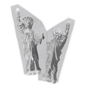 3D Statue of Liberty Large Chocolate Candy Mold-2 Piece