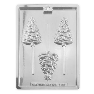 Decorated Trees Chocolate Candy Mold