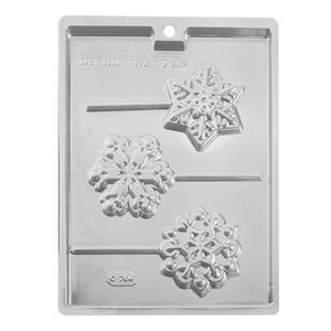 Snowflake Lollipop Chocolate Candy Mold
