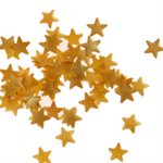 Edible Glitter Gold Stars - 20 Grams
