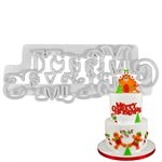Merry Christmas Curved Words Cutter Set By FMM