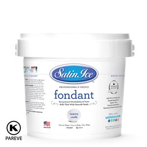 Satin Ice Rolled Fondant Icing White 5 Pounds