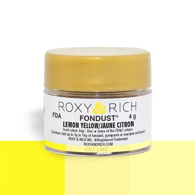Lemon Yellow Fondust Food Coloring By Roxy Rich 4 gram