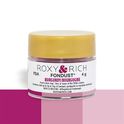 Burgundy Fondust Food Coloring By Roxy Rich 4 gram