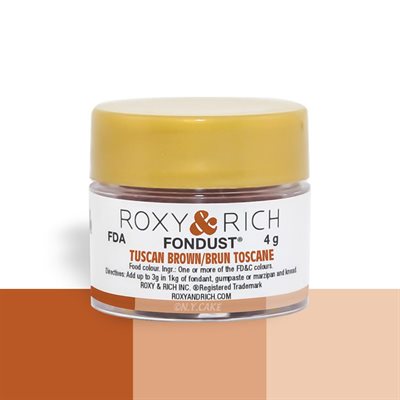 Tuscan Brown Fondust Food Coloring By Roxy Rich 4 gram