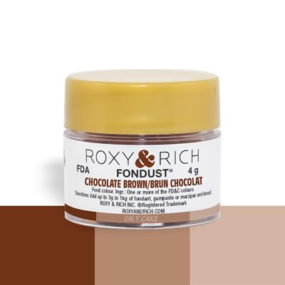 Chocolate Brown Fondust Food Coloring By Roxy Rich 4 gram