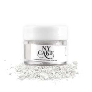 White Pearl Edible Glitter Dust by NY Cake - 4 grams