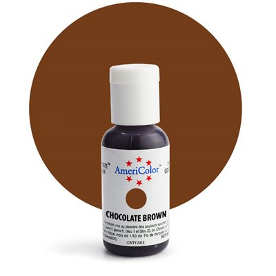 Chocolate Brown Gel Paste .75 ounce By Americolor