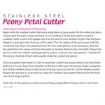 Peony Petal Cutter by James Rosselle